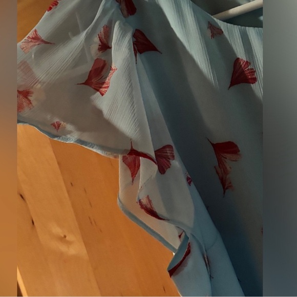 What is beautiful dress blue floral size 8/10 good night area of public women’s - Picture 6 of 12